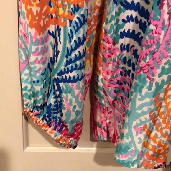 Lilly Pulitzer Elsa Silk blouse small - Picture 6 of 14